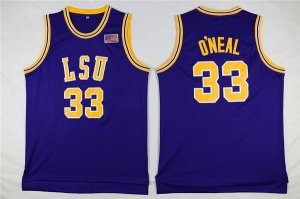 Maillot De Basket NCAA Louisiana State University Shaquille O'Neal 33 Violet